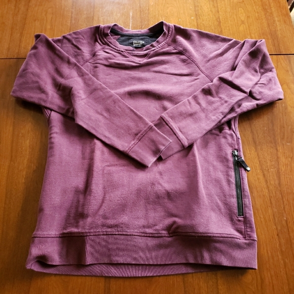 Illustrated Example Side Pocket Side Zip Crew Neck Sweatshirt - Picture 1 of 6